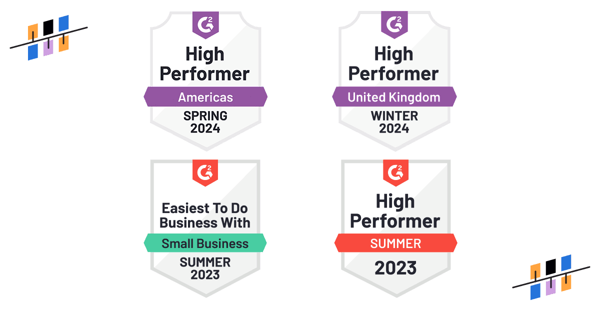 Adestra 2024 and 2023 G2 Badges