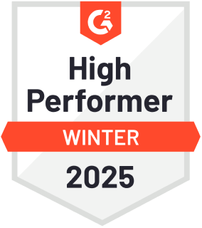 High Performer Winter G2 Badge