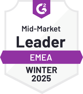 Mid-Market Leader Winter G2 Badge