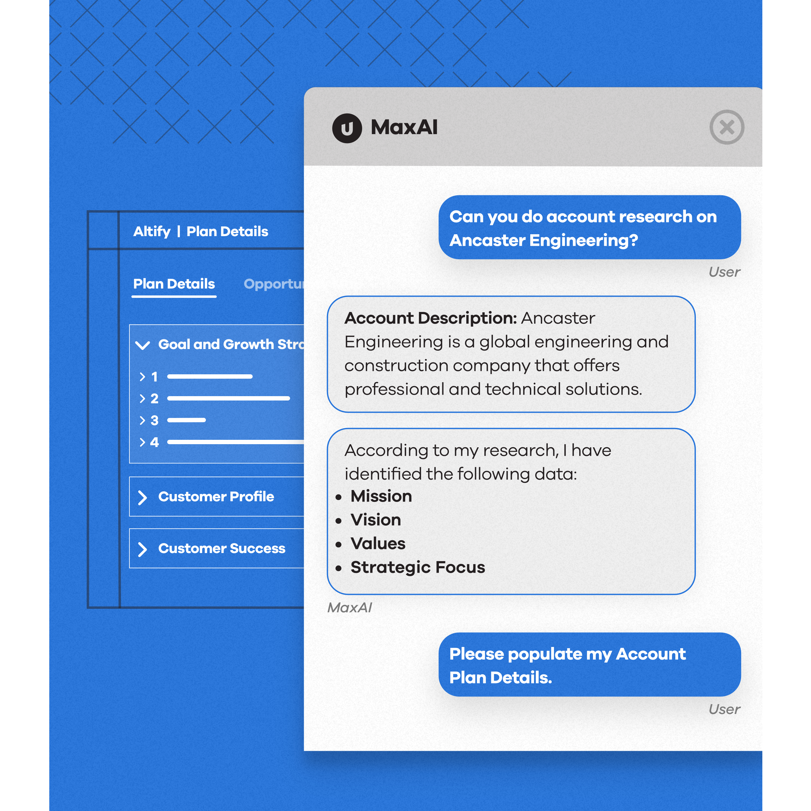 MaxAI for account plan research