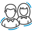 icon of a male and female