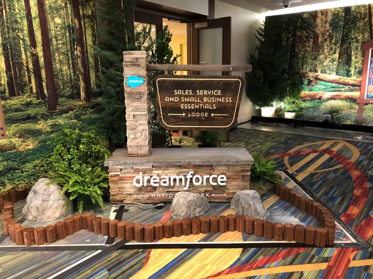 InGenius at Dreamforce 2018 - Service Lodge sign