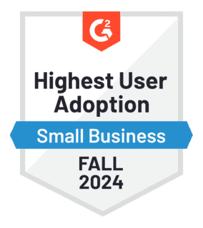 Highest User Adoption Fall G2 InterFAX Badge