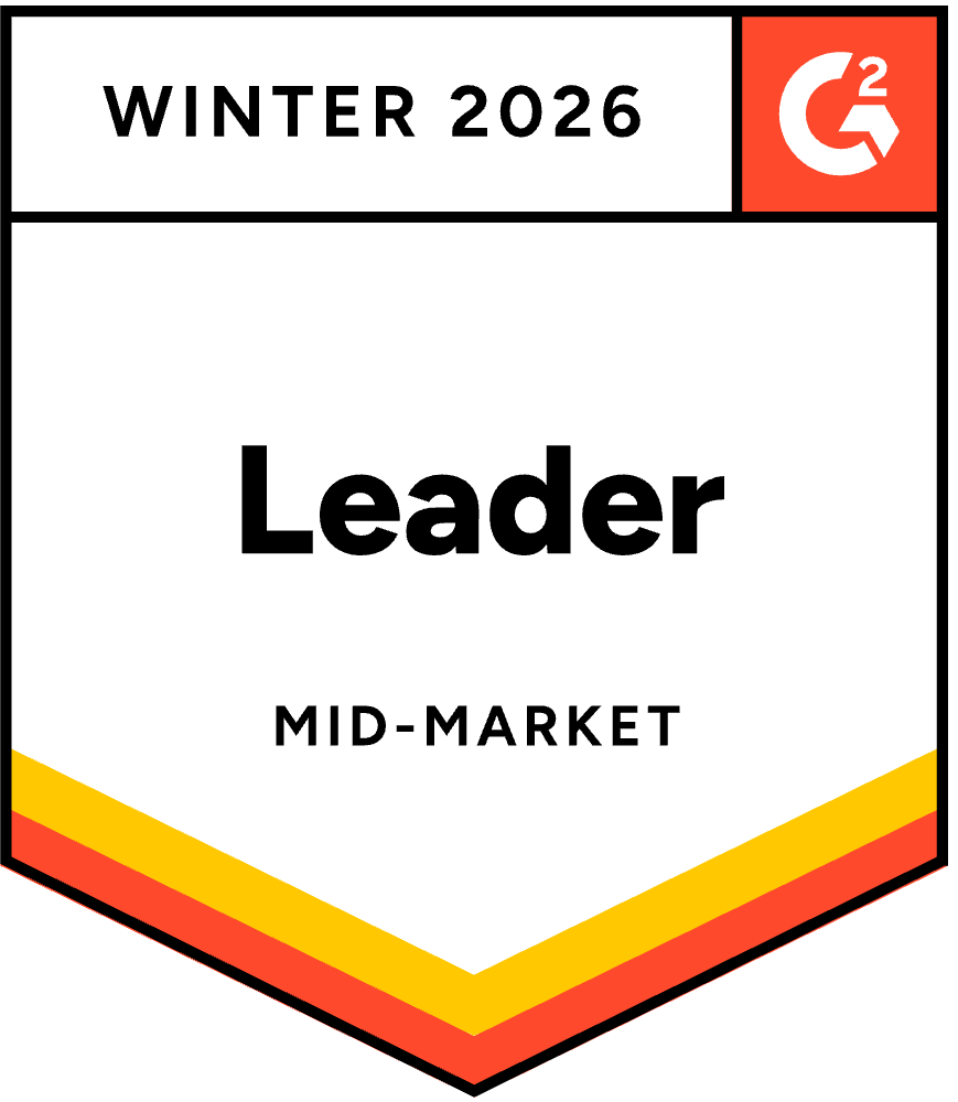 InterFAX Leader, Mid-Market, Winter 2026 g2 Badge