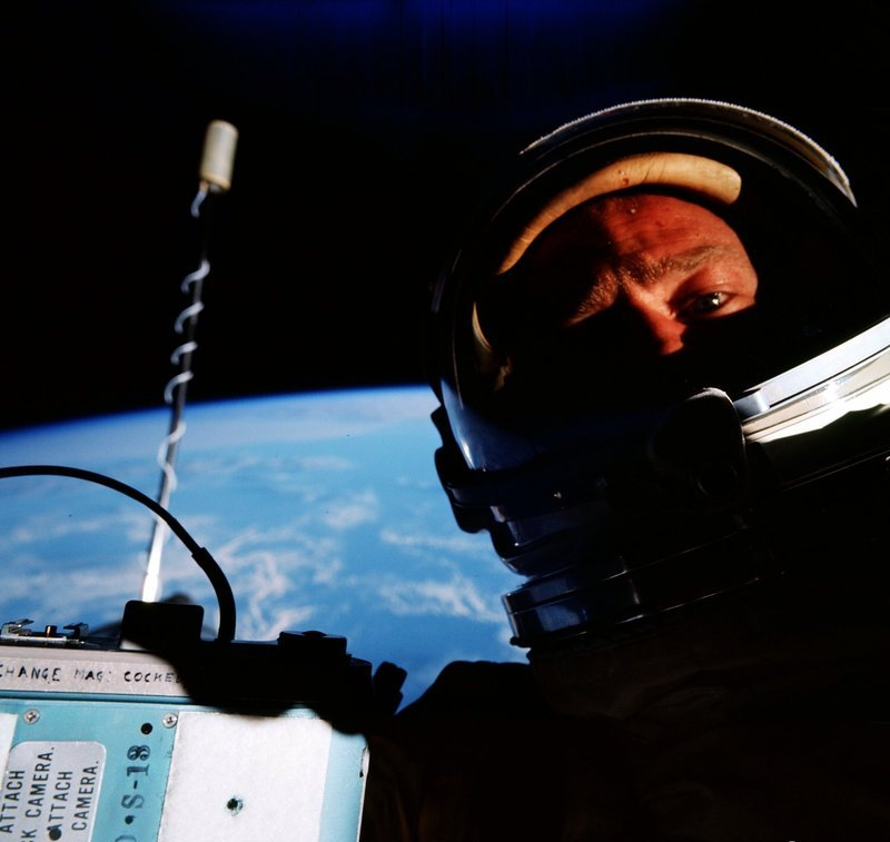 First selfie in space
