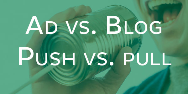 corporate blog compared to digital ads