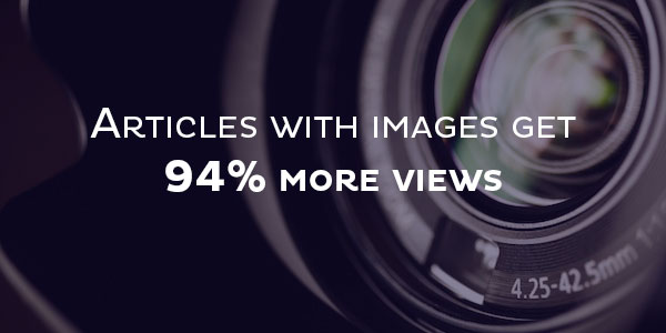 articles with images get 94% more views