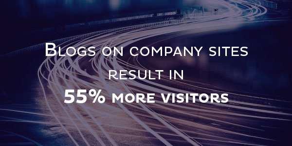 blogs on company sites drive traffic