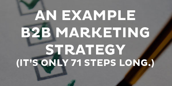 example b2b marketing strategy