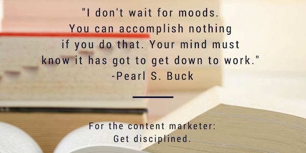 pearl buck content advice