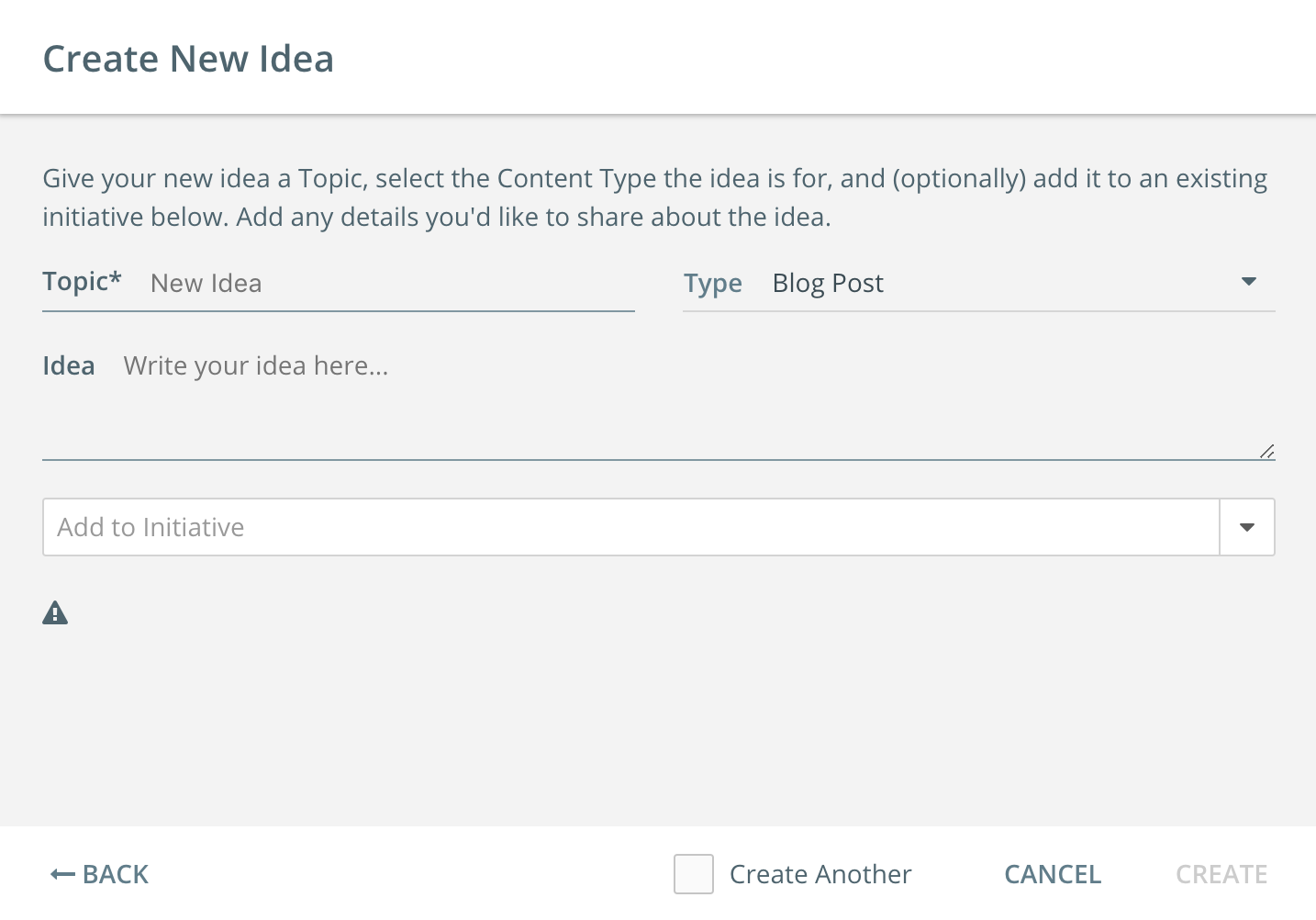 Ideation is a crucial part of your content marketing workflow template.