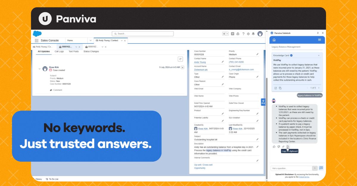 No keywords, just trusted answers