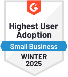 Highest User Adoption Winter G2 Badge