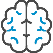 Icon: brain representing knowledge-centered customer support