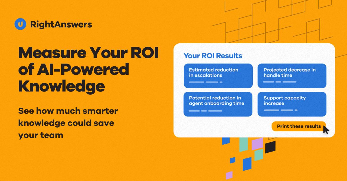 Measure Your ROI of AI-Powered Knowledge