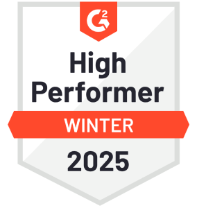 High Performer Winter G2 Award Badge