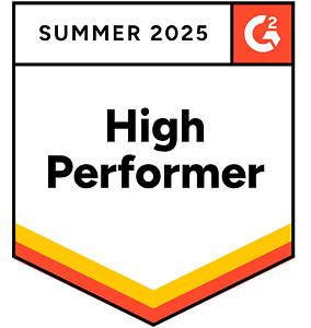 RightAnswers High Performer Summer 2025 G2 Badge