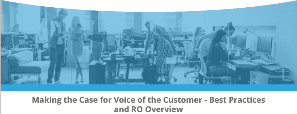 Case for the voice of the customer
