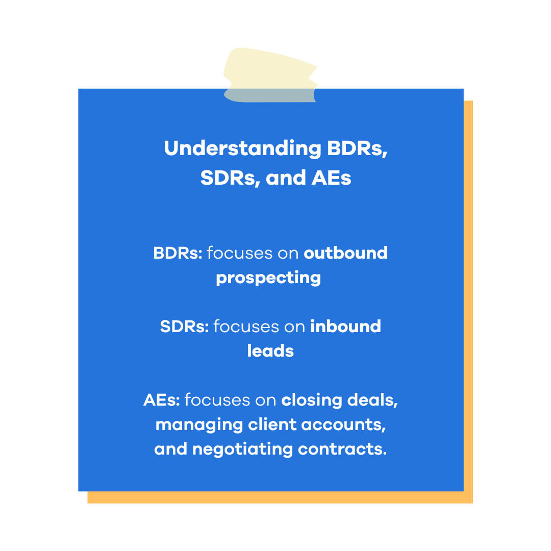 Differences between BDRs, SDRs, and AEs