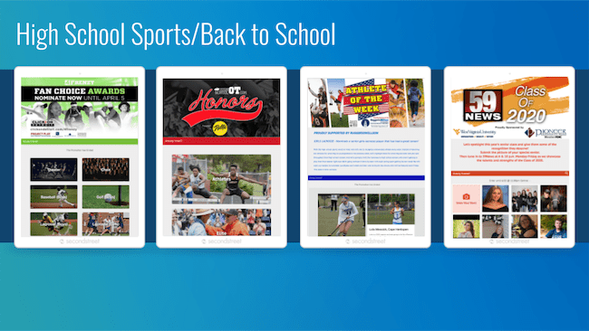 Student athlete and back-to-school campaigns for sponsors