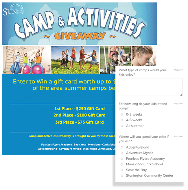 Camp and Activities Sweepstakes