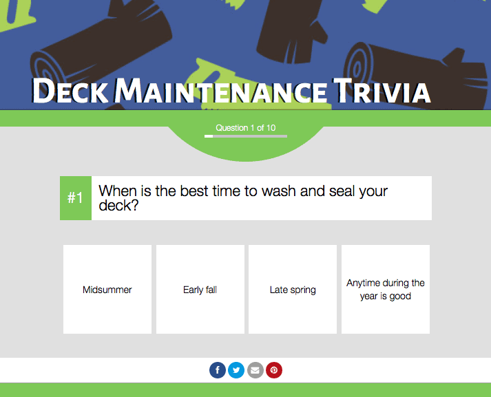 Deck Maintenance Quiz