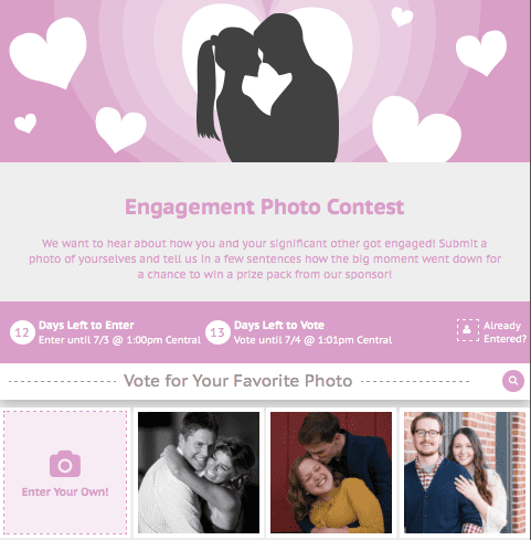 Engagement Photo Contest