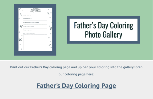 Father’s Day Coloring Photo Gallery