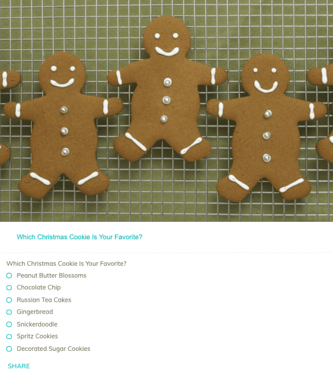 Gingerbread Cookie Poll
