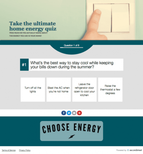 Home Energy Quiz for Cut Energy Costs Day