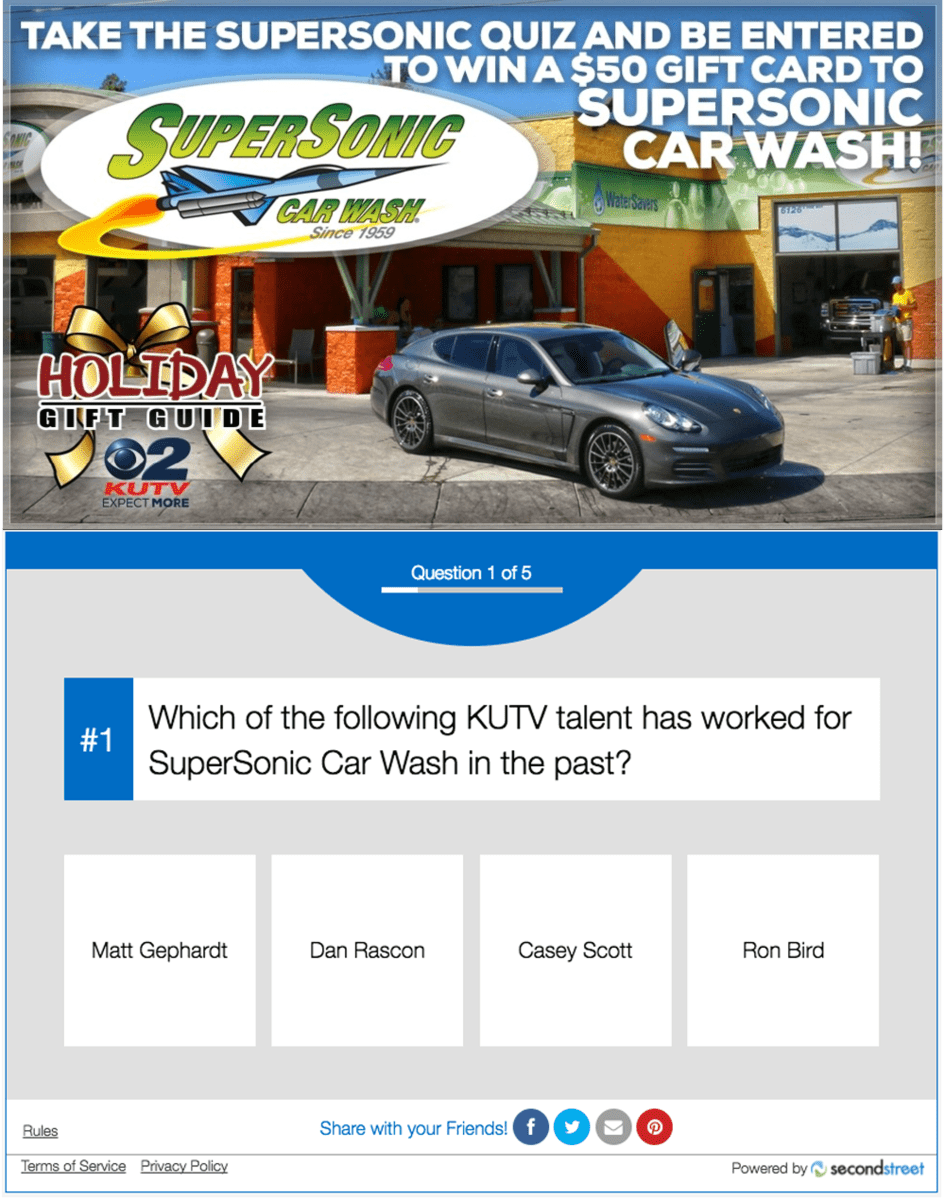 Quiz Sponsored by Car Wash