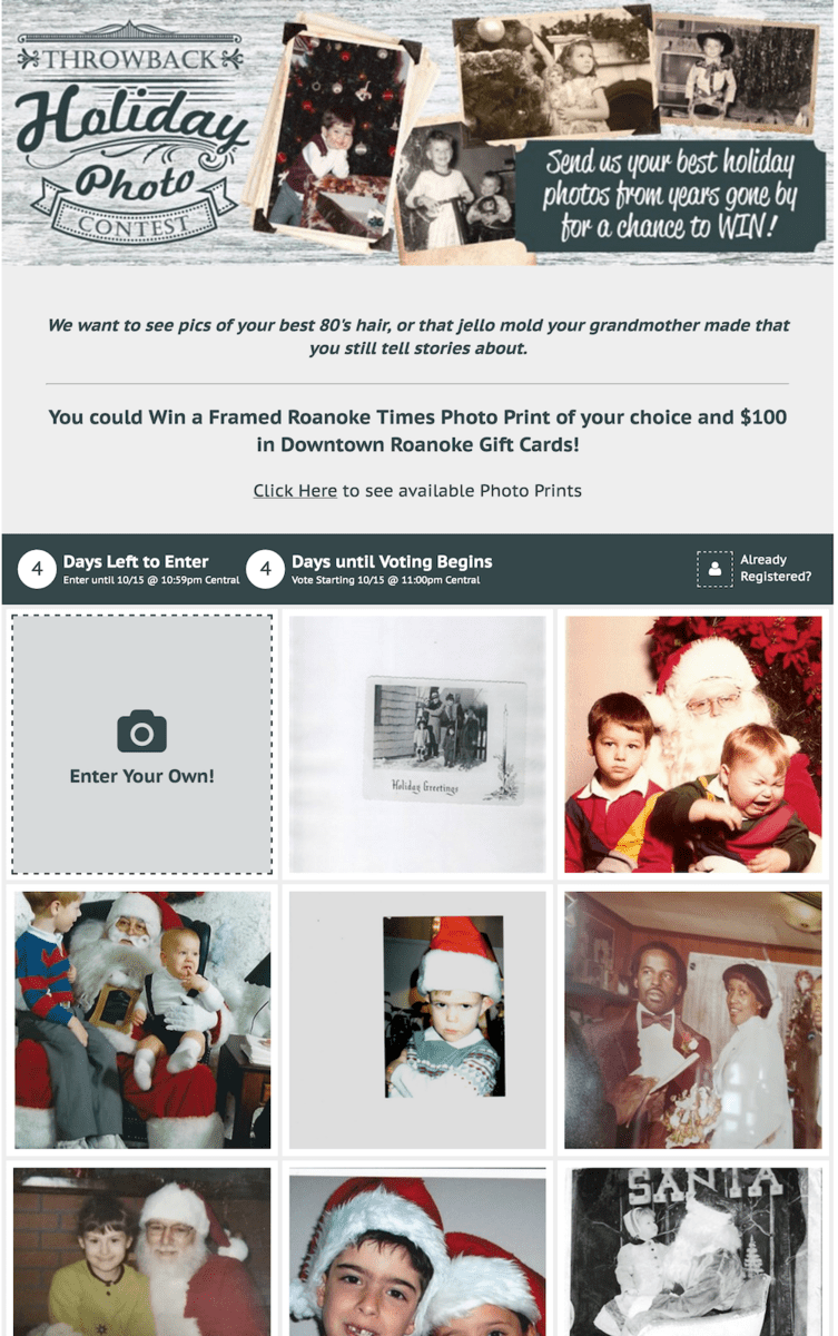 Roanoke Times Throwback Holiday Photo Contest