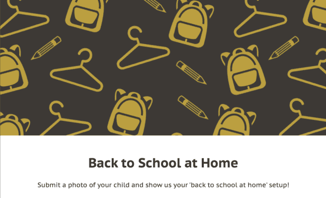 Back to School at Home Photo Contest