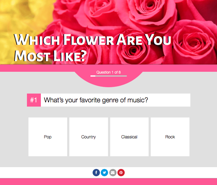 Floral Themed Quiz