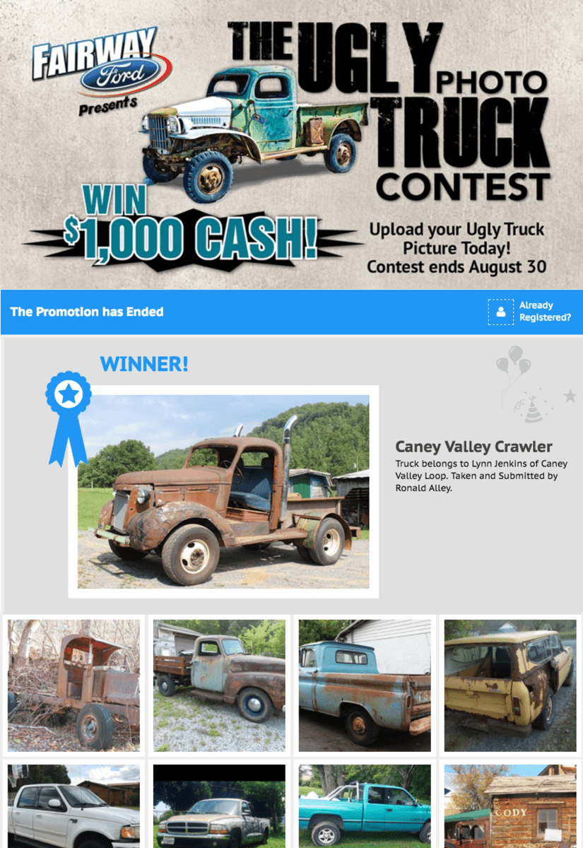 Ugly Truck Photo Contest Sponsored by Auto Dealer