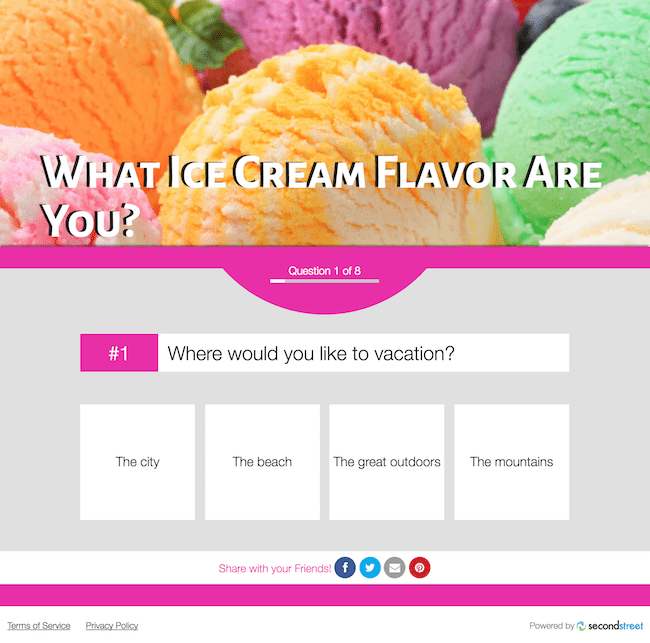 ice cream quiz