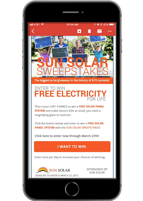 ky3 sun solar sweeps email