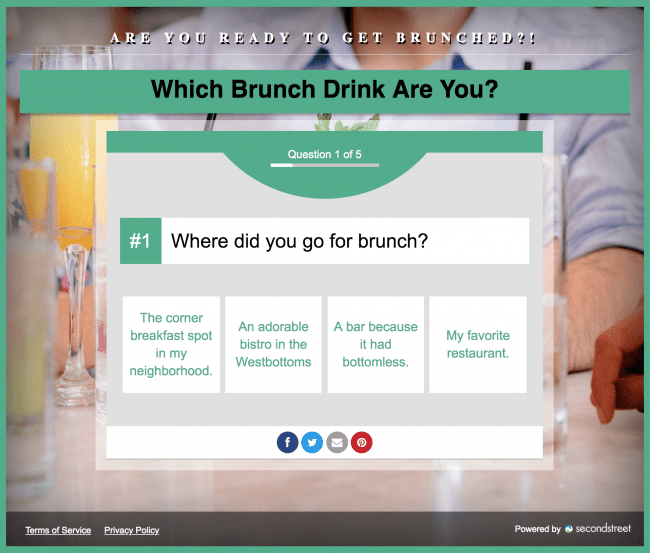pitch brunch drink quiz