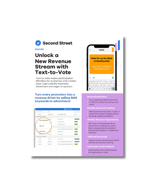 Text-to-Vote Feature