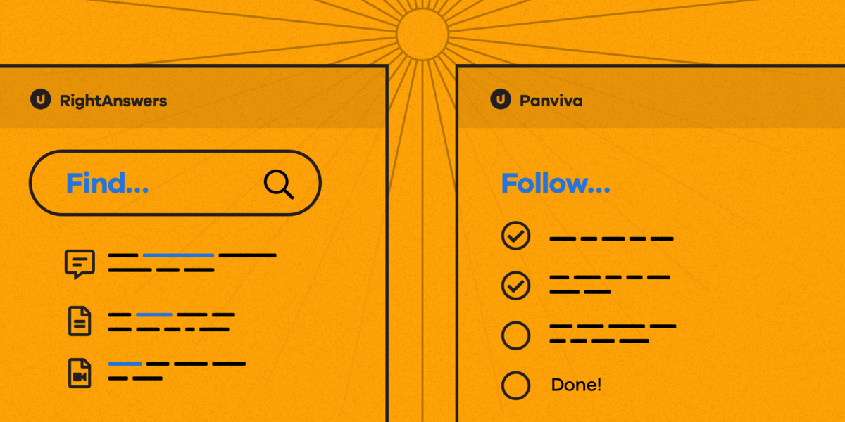 RightAnswers (find) and Panviva (follow)