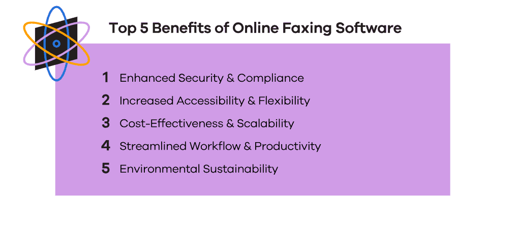 Top 5 Benefits of Online Faxing