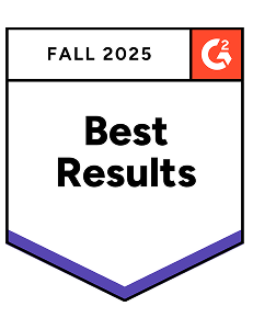 Best Results G2 Badge Fall 2025