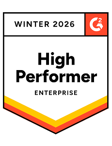 High Performer Enterprise G2 Badge Winter 2026