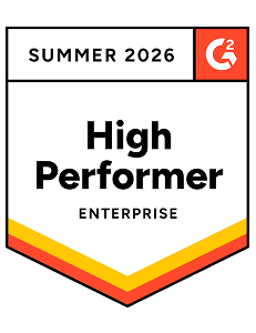 High Performer Enterprise Summer 2026 G2 Badge