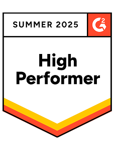 Upland High Performer Summer 2025 G2 Badge