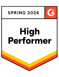 High Performer G2 Award Badge Spring 2026