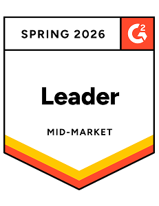 Leader Mid-Market G2 Award Badge Spring 2026
